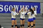 Volleyball vs Emerson  Wheaton College Women's Volleyball vs Emerson College. - Photo by Keith Nordstrom : Wheaton, Volleyball, VB2019